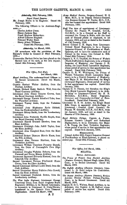 THE LONDON GAZETTE, MABCH 3> 1899. 1513