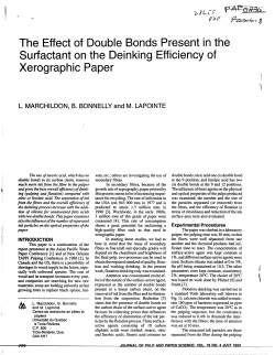 The Effect of Double Bonds Present in the Surfactant