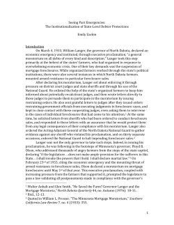 Seeing Past Emergencies: The Institutionalization of State