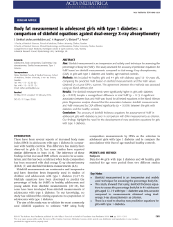 Body fat measurement in adolescent girls with type 1 diabetes: a