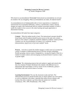 Designing Lessons for Diverse Learners
