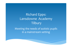 Richard Epps: Lansdowne Academy Tilbury
