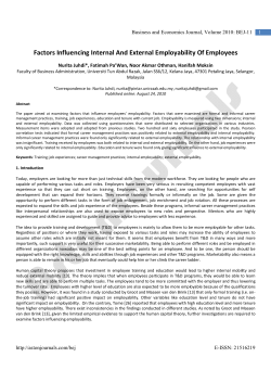 Factors Influencing Internal And External