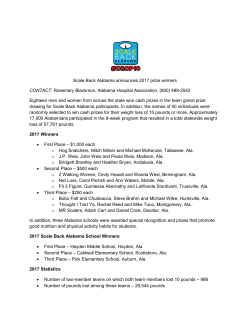 press release - Scale Back Alabama