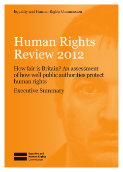 Executive Summary - Equality and Human Rights Commission