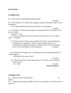 QUESTIONS NUMBER ONE (a) State the law of diminishing