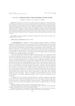 P.D.E.`s which imply the Penrose Conjecture