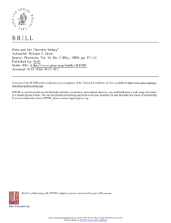 Plato and the "Socratic Fallacy"