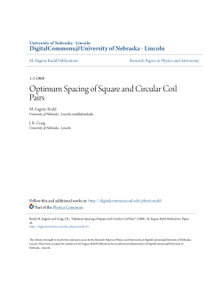 Optimum Spacing of Square and Circular Coil Pairs