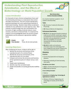 Understanding Plant Reproduction, Hybridization