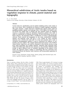 Hierarchical subdivision of Arctic tundra based on vegetation