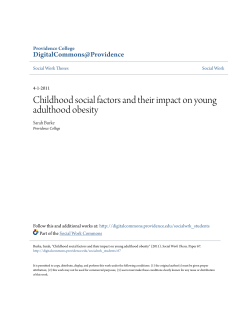 Childhood social factors and their impact on young adulthood obesity