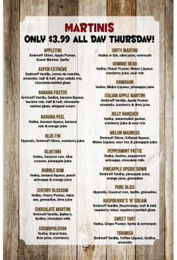 only $3.99 all day thursday!