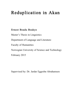 Masteroppgave Ernest Boakye