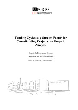Funding Cycles as a Success Factor for Crowdfunding Projects: an