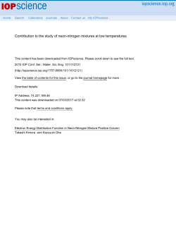 Contribution to the study of neon