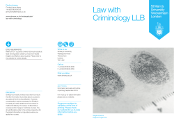 the course leaflet - St Mary`s University, Twickenham