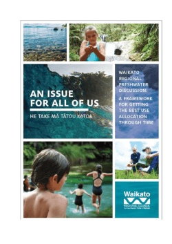 Issues and Opportunities paper