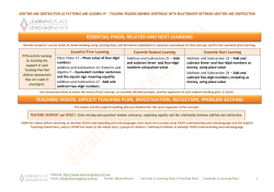 essential prior, related and next learning