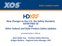 New Changes to the U.S. Toy Safety Standard, ASTM F963