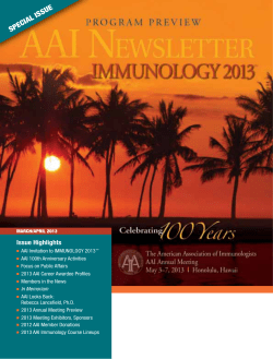 March/April - The American Association of Immunologists