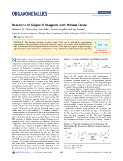 Reactions of Grignard Reagents with Nitrous Oxide