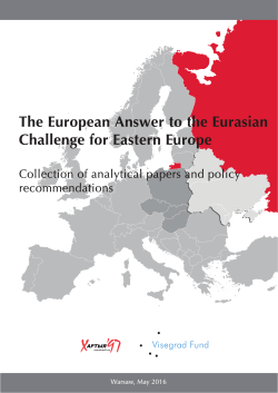 The European Answer to the Eurasian Challenge for Eastern Europe