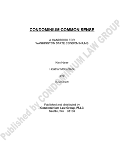 condominium common sense