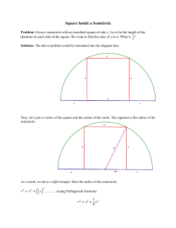 Square Inside a Semicircle