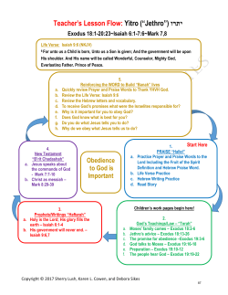 Chapter 5 Yitro - El Shaddai Ministries