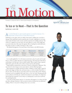 Fall 2013 - Sports Medicine