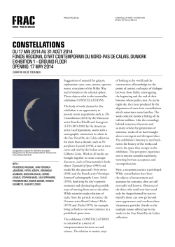constellations - FRAC Nord