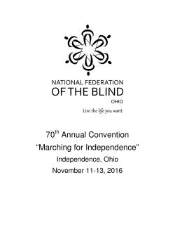 2016 NFBO Convention Agenda PDF - National Federation of the
