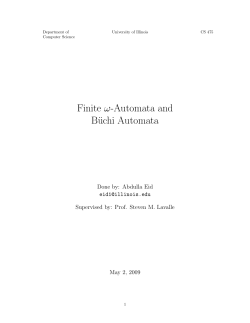 Buechi Automata