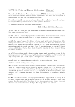 MATH 210: Finite and Discrete Mathematics. Midterm 1