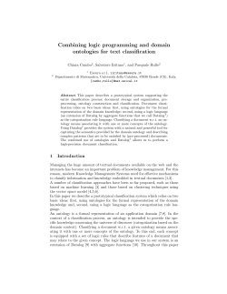 Combining logic programming and domain ontologies for text
