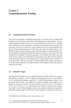 Nanoindentation Testing
