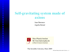 Self-gravitating system made of axions