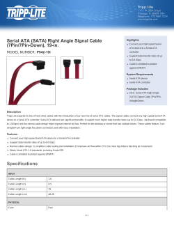 Serial ATA (SATA) Right Angle Signal Cable (7Pin/7Pin