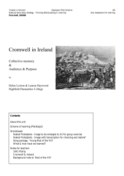 Cromwell in Ireland - Ireland in Schools