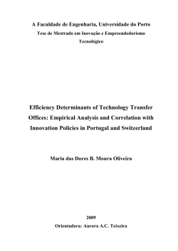 Efficiency Determinants of Technology Transfer Offices