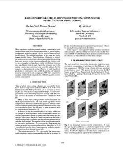 Rate-constrained multi-hypothesis motion