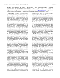 Highly Siderophile Element Abundances and Rhenium