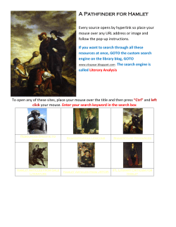 A Pathfinder for Hamlet