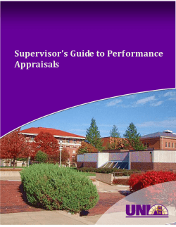 Supervisor`s Guide to Performance Appraisals