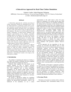 A Data-driven Approach for Real-Time Clothes Simulation