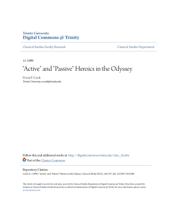 "Active" and "Passive" Heroics in the Odyssey