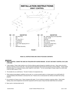 INSTALLATION INSTRUCTIONS