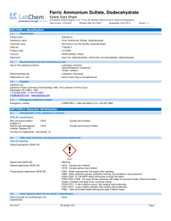 Ferric Ammonium Sulfate, Dodecahydrate