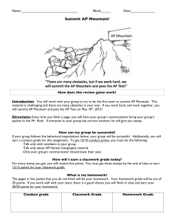 Interim 1 Review Climb to success
